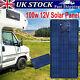 100w 12v Solar Panel Kit System Battery Charger Controller Camping Rv Boat Black