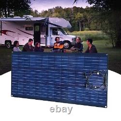 100W 12V Solar Panel Kit System Battery Charger Controller Camping RV Boat Black
