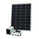 100w Off-grid Solar Lighting System With 4 Led Lights, Charge Controller, Battery