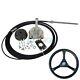 14ft 200hp Outboard Steering System Kit Boat Steering Helm With Wheel & Cable