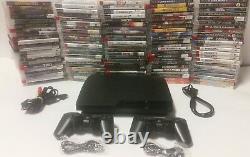 1Playstation 3 Ps3 Console system 250gb, 320gb with 2 controllers, games FAST SHIP