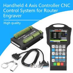 1 Set T4 Handheld 4 Axis Controller CNC Control System For Router Engraver