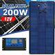 200w 12v Solar Panel Kit System Battery Charger Controller Camping Rv Boat