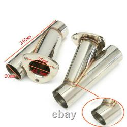 2.5'' 63mm Dual Exhaust Cut Off Downpipe Cutout Valve System Electric Control