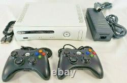 2 CONTROLLERS Bundle Microsoft XBOX 360 PRO Game Console Gaming System 4GB HDMI