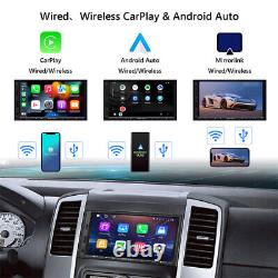 2 DIN 7 QLED Car Radio Stereo Android Auto CarPlay GPS Sat Nav Head Unit BT 5.0