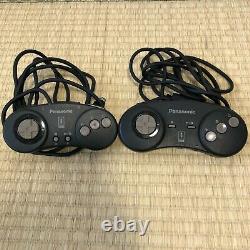 3DO REAL FZ-1 Console System Panasonic Used Work Tested Japan with 2 Controllers