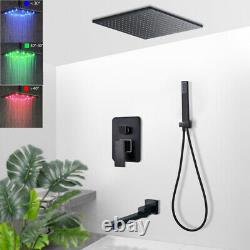 3 Way Rainfall Shower System 16 Rainfall Shower Head Concealed Shower Combo Set