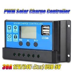 4000W Power Inverter Solar Panel System Kit DC12V to AC220V 30A Solar Controller