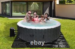 4-6 Person Inflatable Bubble Hot Tub Spa Indoor & Outdoor Round with Cover