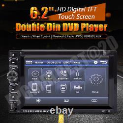 6.2 2 DIN Dash Car CD/DVD Player Radio Stereo MP3 Mirrorlink For GPS Navigation