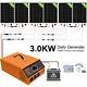 720w Solar Panel Kit System 3kw 24v All-in-one Solar Charge Controller Inverter