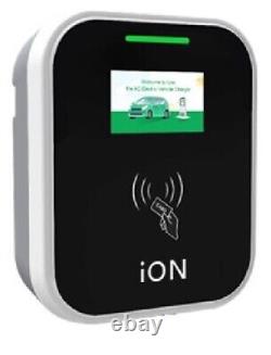 7Kw 32A iON EV Charger Wallbox, Type 2, Level 2, Tethered 5M, Card & Wi-Fi APP