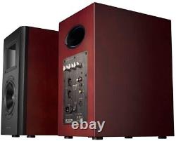 £800 RRP Edifier AirPulse A200 Active Audiophile Bookshelf Speakers, Cherry Wood