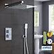 Aica Thermostatic Shower Mixer Bathroom Twin Head Concealed Vale Set