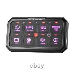 AUXBEAM 8 Gang RGB Switch Panel Off-road LED Control System For Truck Boat ATV