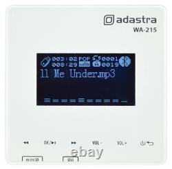 Adastra In-Wall Bluetooth FM Radio Music System with Ceiling Speakers and Remote