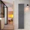 Anthracite Flat Panel Bathroom Designer Radiator Towel Rail Central Heating Uk