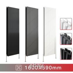 Bathroom Designer Radiator Flat Panel Oval Column Central Heating Rad Valves