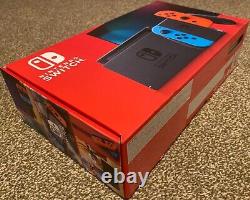 Brand New Nintendo Switch Console, Neon Blue & Red Joy-con Controllers Uk Stock