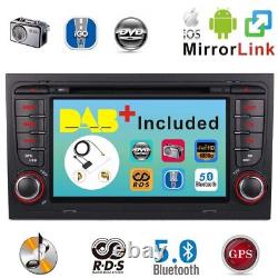 DAB+ For Audi A4 S4 RS4 HeadUnit Car CD SWC Stereo Radio GPS Sat Nav Bluetooth