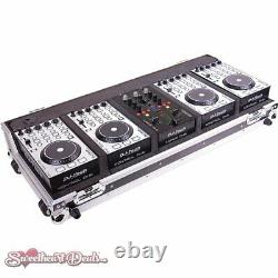 DJ-Tech Hybrid 101 DJ Controller 4-Deck MIDI DJ Controller System with Case
