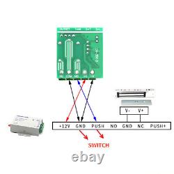 Door Access Control System Electric Magnetic Lock 2 Wireless Remote Controls Kit