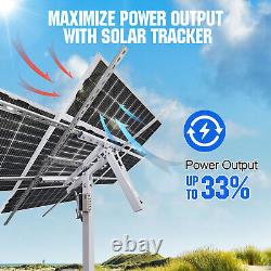 ECO-WORTHY Solar Panel Kit Tracking System Dual Axis with Tracker Controller