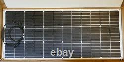 Flexible 150w 100w 120w 50w 30w PV Solar Panel for 12v or 24v Battery System UK