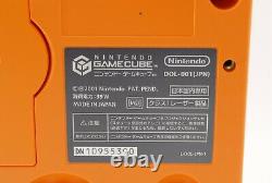 Gamecube Orange Console System & Controller Set Nintendo GC NTSC-J