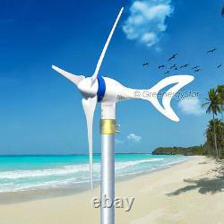 Megashark 3500 W Watt 12 V AC 3 Blade Wind Turbine System + Hybrid Controller