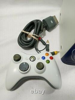 Microsoft Xbox 360 White Console System Bundle with Controller & Cables