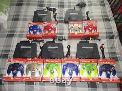N64 system Nintendo 64 Console with 2 new Controllers (TIGHT STICKS) + av cords
