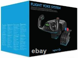 NEW Logitech G Saitek Pro Flight Yoke System with Throttle Quadrant