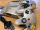Nintendo 64 System Gold Console With Two Controllers From Japan Ecxellent +++