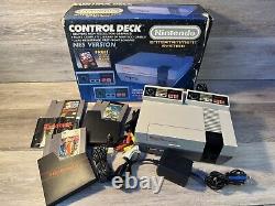 Nintendo Entertainment System NES Console Bundle 2 Controllers & 3 Games PAL