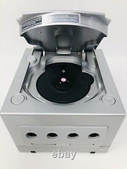 Nintendo Gamecube Platinum Game Console Silver System Bundle 2 NEW Controllers