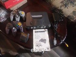 Nintendo N64 Original System Console with New ORIGINAL CONTROLLERS