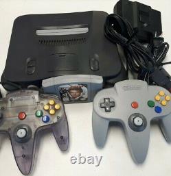 Nintendo N64 System Console Bundle + Cables + 2 Controllers + Golden Eye 007