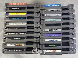 Nintendo NES 101 Top Loader Game System Console Bundle Controllers & 20 Games