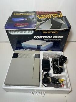 Nintendo NES Control Deck Bundle COMPLETE IN BOX Original Console System CIB