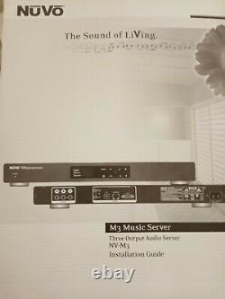 Nuvo Concerto Home Audio System Model NV-18GM + Server + Tuner + Control Pads
