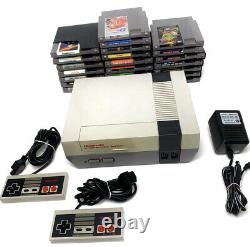 ORIGINAL Nintendo NES-001 System Bundle With Controllers and 23 Games