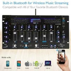 Pyle PYD1964B. 5 6 Channel Bluetooth DJ Controller Stereo Mixer Sound System