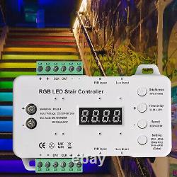 RGB LED Stair Lighting Full Kit Control System Motion Daylight Sensor Main Line