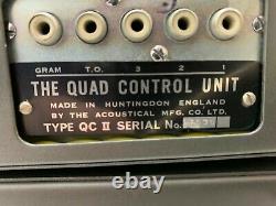 Rare Vintage Quad II Control Center & Am Tuner 1959 Mono System Used