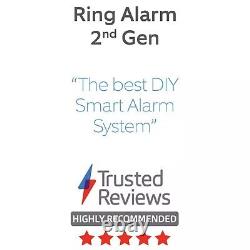 Ring 5 Piece Wireless Home Security Alarm Kit 2nd Gen Smart Cctv System White