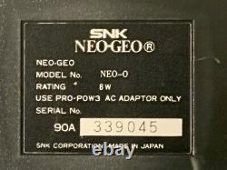 SNK NEO GEO AES ROM Console System Controller Adaptor NEO-0 Japan Tested Working