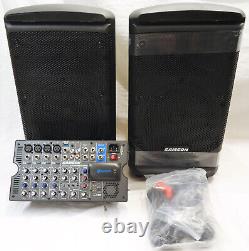 Samson Expedition XP800 800w Portable 8 PA DJ Speaker System+8-ch Powered Mixer