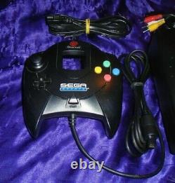 Sega Dreamcast Console Black System Sports Edition & Controller TESTED